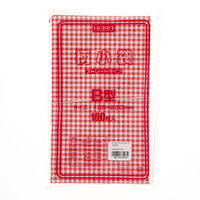 シモジマ 平袋 柄小袋 ストレートタイプ B型 ギンガムミニ 赤 006538413 1袋(100枚)