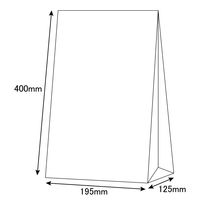 シモジマ 角底無地袋 No.16 004011600 1袋(100枚)