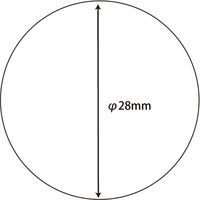 シモジマ タックラベル No.444 Φ28 007067665 1束(180片)