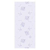 丸富製紙 花束フラワープリントラベンダー18Rダブル 611533 1パック