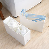 SANKA ハンガー・ボトルケース ファイルボックス スリム ダークブルー SWFB-SDBL 1セット（5個）