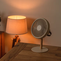 ミニリビングファン LEDライト付き OW PBAF003-OW 1台