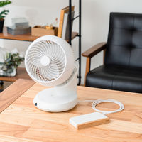 ライフオンプロダクツ 完全分解USB給電式3Dサーキュレーター リモコン付 LW LCAF014-LW 1台