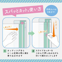 ソニック プリントカッター A4タテ対応 ブルー SP-8467-B 1個