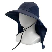 ヤマショウ 軽量日よけハットマスク付 ネイビー YCH-054NV 1個（直送品）