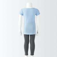 無印良品 ベビー さらっと綿クルーネックTシャツ【インナー】 ベビー100 ライトブルー 良品計画