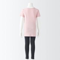 無印良品 キッズ さらっと綿クルーネックTシャツ【インナー】 キッズ140 ライトピンク 良品計画