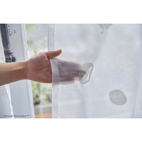 スミノエ MOOMIN レースカーテン オシリドットボイル 100×133cm ホワイト 1枚入 4549781311487 1枚