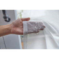 スミノエ MOOMIN レースカーテン ニョロニョロボイル 100×133cm ホワイト 4549781311517 1枚