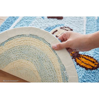 スミノエ MOOMIN ぷかぷかリトルミイ マット 48×90cm ブルー 4549781321585 1枚