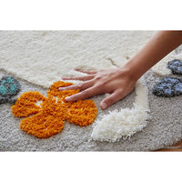 スミノエ MOOMIN ムーミンのおしり ラグ 95×95cm グレー 4549781321622 1枚