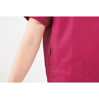 フィード FEEDデイリースクラブ バックポケット付(男女兼用)FSC014/ワイン/M 5005607 1枚　スクラブ（直送品）