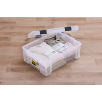 【バックルコンテナ】アイリスオーヤマ コンテナ コンテナボックス 密閉バックルコンテナ 容量21.3L MBR-22R クリア 1個