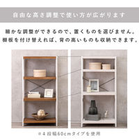 【軒先渡し】萩原 ラック 幅900×奥行300×高さ1200mm MCC-6037LBR 1台（直送品）