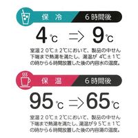 カクセー NEW ワンタッチボトル 500ml (真空二重構造) ブラック ON-50K 1個（直送品）