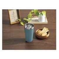 カクセー Tolid -トリッド- 蓋付二重タンブラー 420ml ブラック TO-01K 1個（直送品）