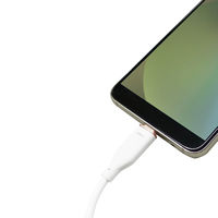 エアージェイ 強化コネクターふわふわケーブルCtoC 2mパープル CCJ-AW2M PR 1本