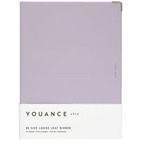 マルマン バインダー ユアンス B5 26穴 背幅22mm ライトパープル F119-30 1冊