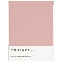 マルマン バインダー ユアンス B5 26穴 背幅22mm ライトピンク F119-38 1冊