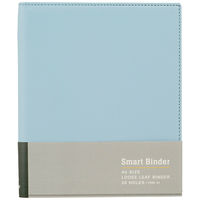 マルマン スマートバインダー A5 20穴 背幅24mm ブルーグレー F291-41 1冊