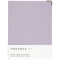 マルマン バインダー ユアンス A5 20穴 背幅22mm ライトパープル F416-30 1冊