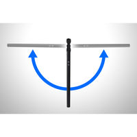 ジェントス ルミサス 高演色クランプ式折りたたみデスクライトブラック DK-R115BK 1台