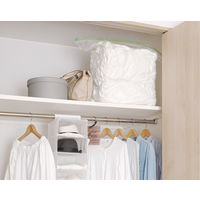 掃除機のいらない上から押すだけ ふとん圧縮袋 布団用 L クローゼットに最適 1個 東和産業