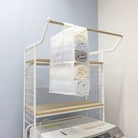 Sheersto ランドリー収納 タオル吊り収納 吊下げ収納 クリア 幅10×奥行30×高さ40cm 1個 東和産業