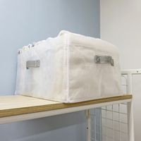 Sheersto ランドリー収納 ケースL タオル・ボトル収納 クリア 幅30×奥行40×高さ20cm 1個 東和産業