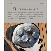 S'more（スモア）便利な折りたたみバケツ 9L ホワイト 1個