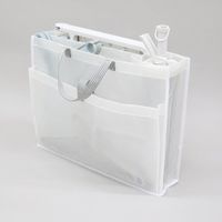 Sheersto ランドリー収納 ランドリーハンガー収納バッグ 吊下げ収納 クリア 幅52×奥行12×高さ40cm 1個 東和産業