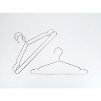 丈夫でサビにくい ステンレスハンガー 外干し・収納用 シルバー 1セット（3本組×3パック） サワフジ