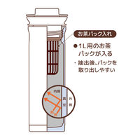 サーモス（THERMOS） ステンレスポット 1050ml ホワイト TTD-1000 WH 1個