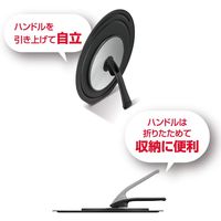 サーモス（THERMOS） 折りたたみ スタンド式 フライパン フタ 18/20cm対応 ブラック KLG-001 BK 1個