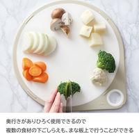 貝印 まるいまな板 30cm ホワイト 食洗機対応 AP5328 1個