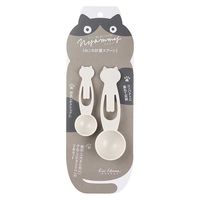 Nyammy ニャミー ねこの計量スプーン ウォームグレー 1個 貝印