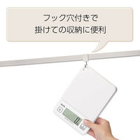 タニタ（TANITA） キッチンスケール 1kg ホワイト KD-187-WH 1個 計量器 クッキングスケール　はかり