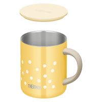 サーモス 真空断熱マグカップ 350ml ドットイエロー JDG-352LTD D-Y 1セット（12個）