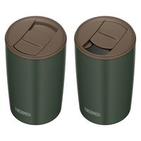 サーモス 真空断熱タンブラー 400ml フォレストグリーン JDP-401 FG 1セット（12個）