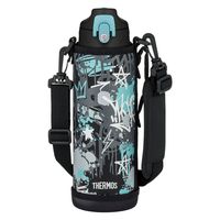 サーモス（THERMOS）真空断熱2ウェイボトル ブラックアクア 1000ml FJJ-1001WF BKAQ 1個 スポーツ