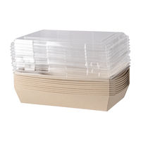 未晒しペーパーフードボックス蓋つき 大 1袋（10セット入）