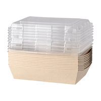 未晒しペーパーフードボックス蓋つき 中 1袋（10セット入）