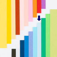 アスクル 色画用紙 うすみずいろ 四つ切り 1袋(100枚入) オリジナル