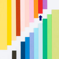 アスクル 色画用紙 あか 四つ切り 1袋(100枚入) オリジナル