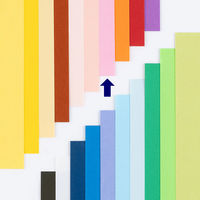 アスクル 色画用紙 もも 四つ切り 1袋(100枚入) オリジナル