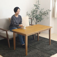 【軒先渡し】ヤマソロ () 継ぎ脚テーブル 幅1050×奥行550×高さ450/550mm ナチュラル 82-420 1台（直送品）