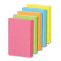 【旧品】アスクル　強粘着ふせん　75×50mm　ビビッドカラー　1箱（5冊入）  オリジナル