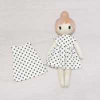 清原 ドール付きスターターキット みみ 黒ドット LCDSK-03 1セット(2袋)（直送品）