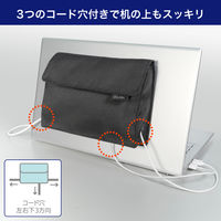 朝日電器 ノートPCポケット(ブラック) OR-PO01(BK) 1個