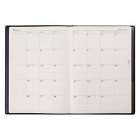 高橋書店 【2024年4月版】デスクダイアリー A5 片側1週間+ノート 月曜始まり 黒 912 1冊（直送品）